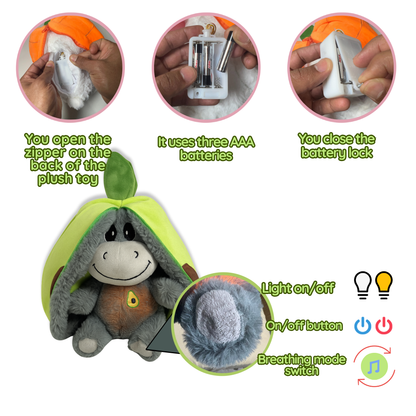 CalmeaDreams™ Breathing plush toy.