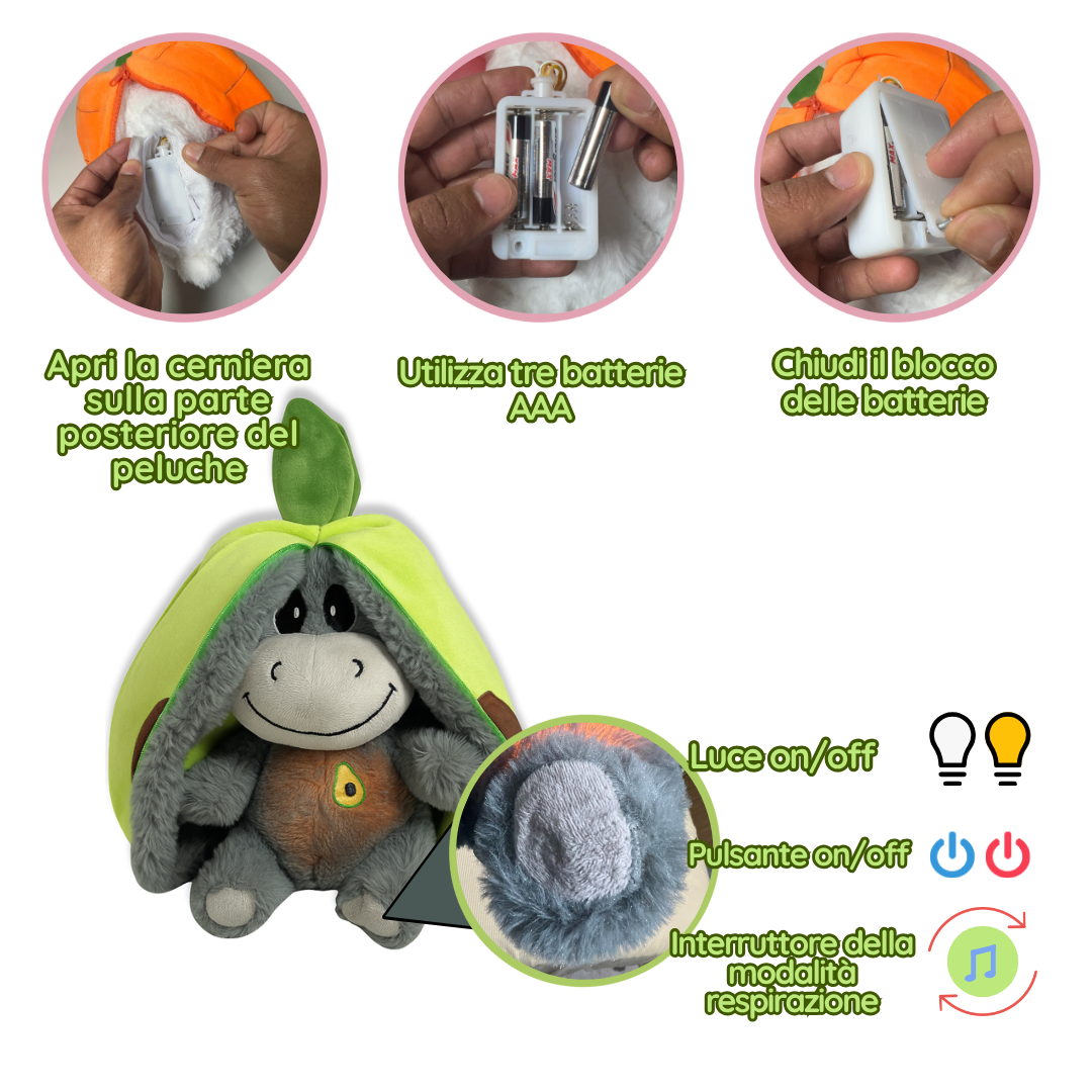 CalmeaDreams™ peluche respirante.